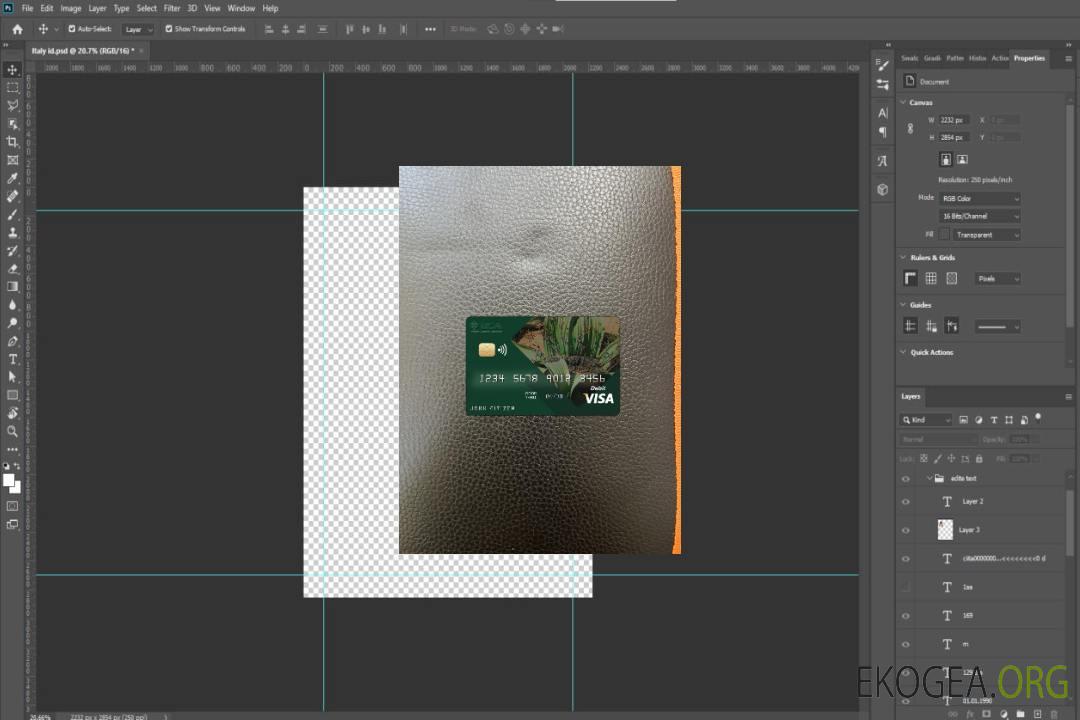 Photolook de la carte visa de la Banque commerciale d'Angola avant template Photolook de la carte visa de la Banque commerciale d'Angola avant template